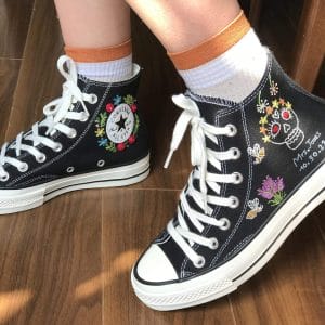 Converse Chuck Taylor 70 – Converse custom floral embroidery – Chuck Taylor Converse Women’s Embroidered Shoes
